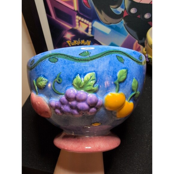 Sue Zipken Sango Sangria Pineapples & Guava 3075 Fruit Motif Ice Cream Dish Bowl - Picture 7 of 7